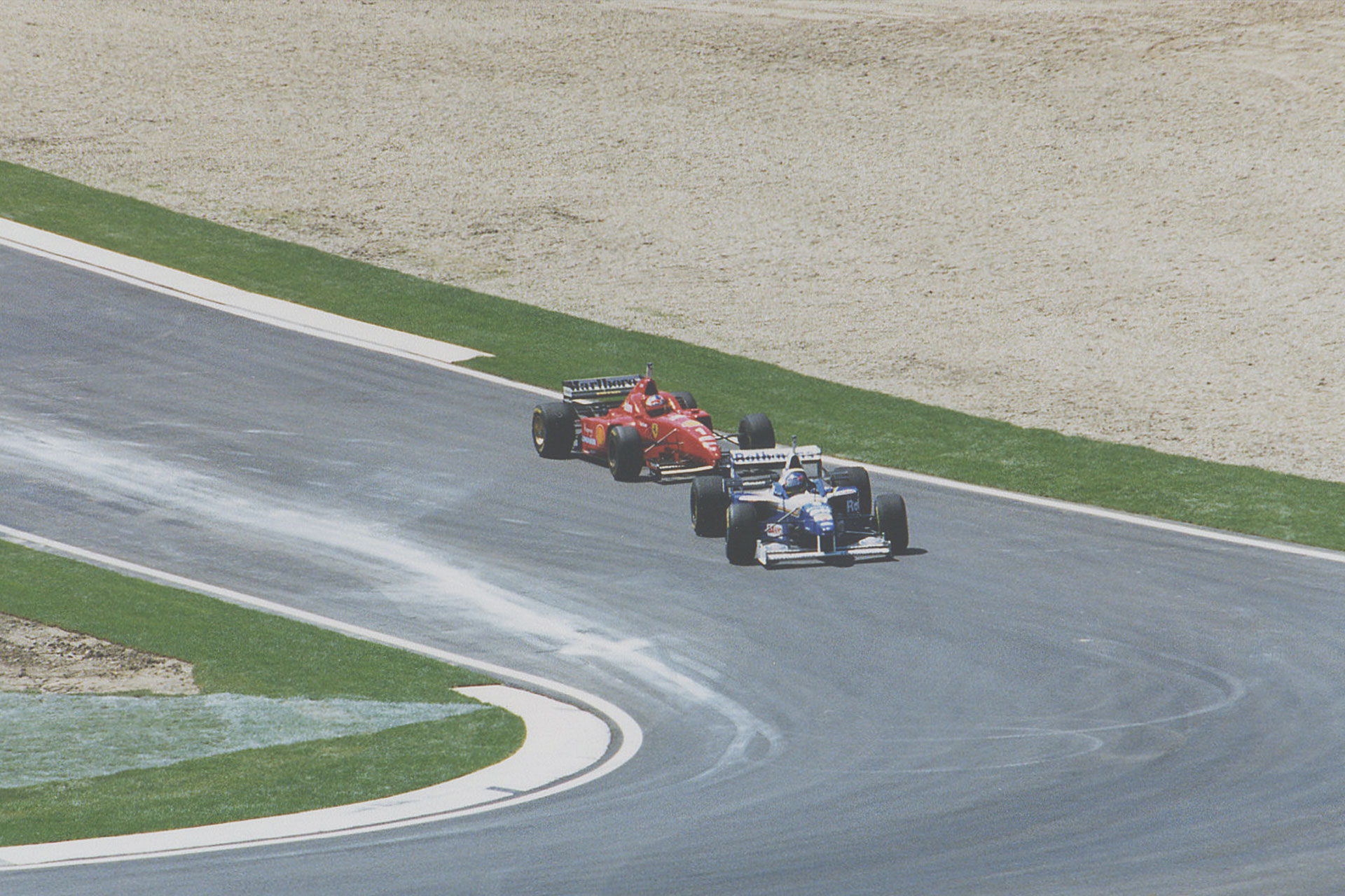 Michael Schumacher und Jacques Villeneuve 1996