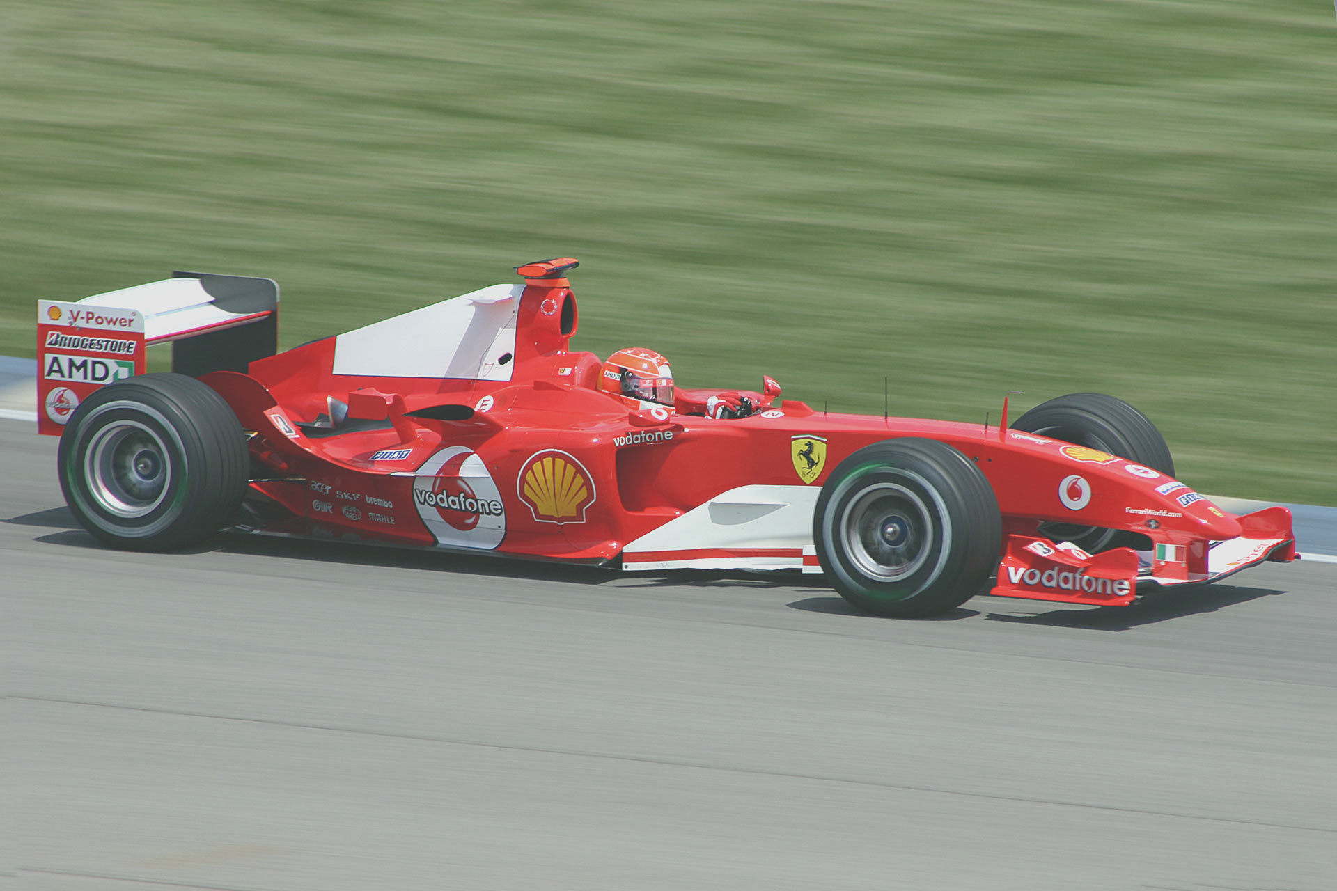 Michael Schumacher in Indianapolis 2004